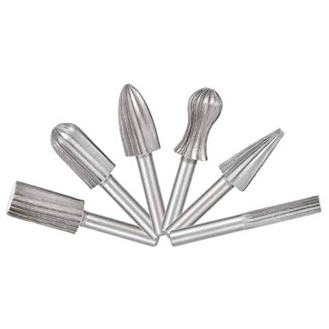 Fafeicy 6-teilige rotierende Schleiffeile, rotierende Bohrfeile aus Lagerstahl Cover