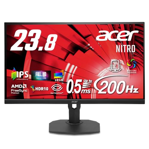 【美品・箱あり】Acer モニター 23.8インチ フルHD 非光沢 120Hz Amazon.co.jp: Acer モニター 23.8インチ フルHD 非光沢 IPS 120Hz 1ms