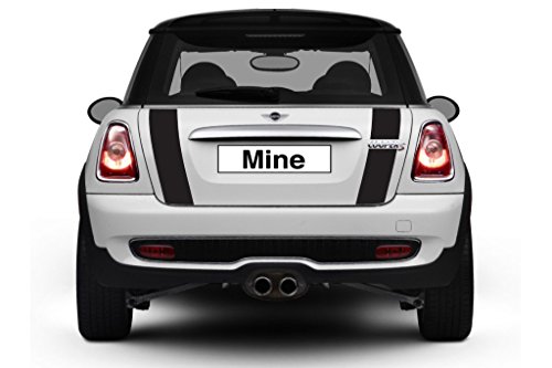 The Pixel Hut gs00263 Gloss Black Boot Trunk Lid Stripes for MINI Cooper and S R56 (2007-2013)