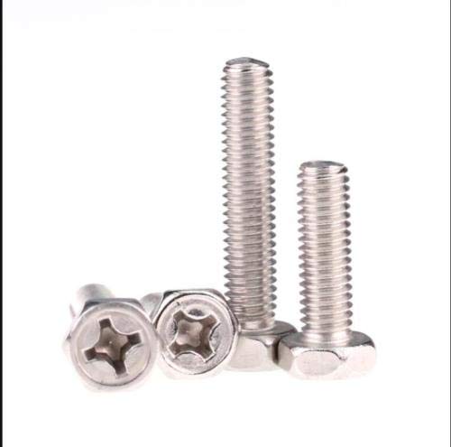 25 tornillos de cabeza hexagonal de acero inoxidable M3 M4 M5 M6 para destornillador de cabeza empotrable GB29.2