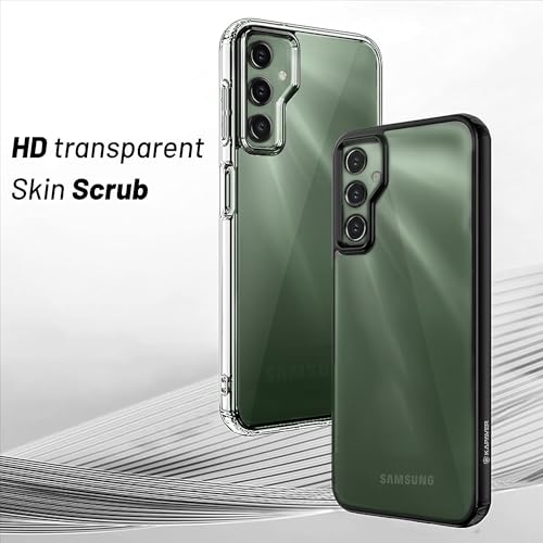 Image of KAPAVER Hybrid Crystal Clear Back Cover Case for Samsung M34 / F34 | Protective Shockproof Hard PC Soft Flexible TPU Cover