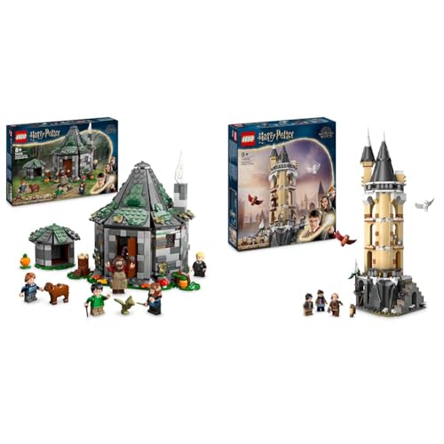 LEGO Harry Potter La Capanna di Hagrid: una Visita Inattesa & Harry Potter Guferia del Castello di Hogwarts, Gioco per Bambini e Bambine da 8 Anni in su