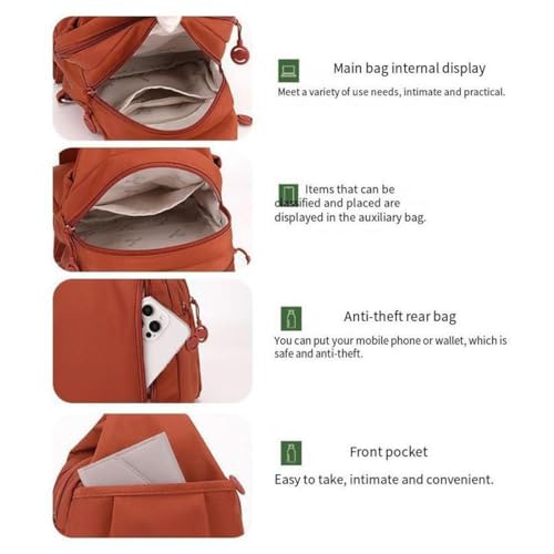 Preferablen Waterproof 2-Way Commuter Bag, Waterproof Oxford Large Capacity Convertible Shoulder Bag3