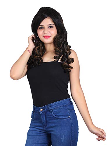 Image of SkyHair Curly Hair Brown with Golden Highlights Premium Japanese Kanekalon Synthetic Technology Hair Wig for Women with Natural-Looking Bangs - Undetectable, Realistic, Full Head Wig for Daily Use, Chemo, Volume & Length (24 Inches Hair Length)