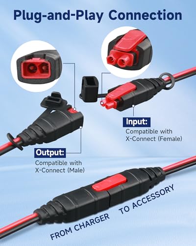 Image of GC004 X-Connect Extension Cable for NOCO, 14AWG 5FT 2-Pack