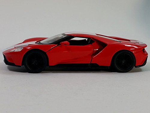 KiNSMART - 2017 Ford GT 1:38 Scale 5" Die Cast Model Toy Super Car (Red Race)