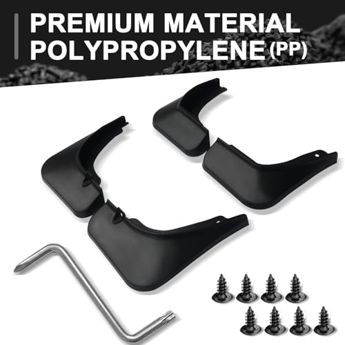 Image of Muslogy Mud Flaps Splash Guards Compatible with Kia Sportage 2023-2025 2026 Accessories Front and Rear Mud Guards 4PCS No Drilling Fender Mudguards Kit with Hardware Accessories