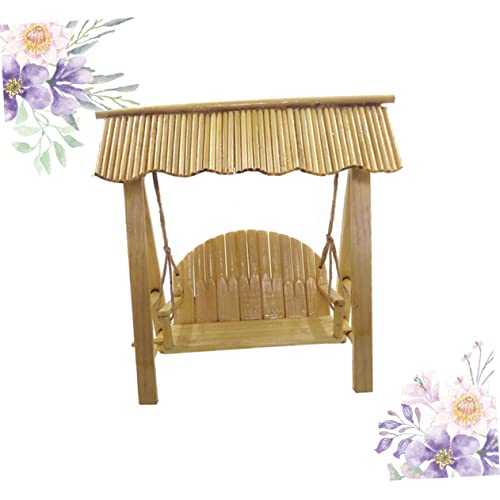 Garneck Simulação Guindaste Bambu Cadeira Ornamento Cadeira Ornamento Cena Da Vida Ornamento Quarto