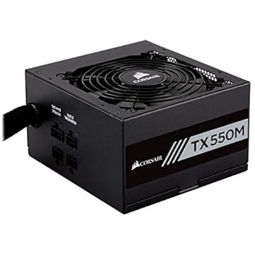 Fonte Corsair TM550M - 550W, 80 Plus Gold, Semi-Modular, Preto - CP-9020133-WW