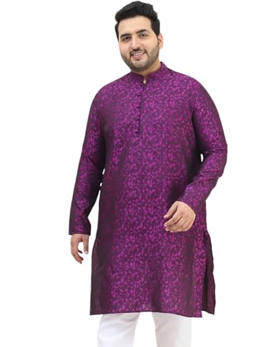 Image of SOJANYA Plus (Since 1958) Men's Cotton Blend Printed Only Long Kurta