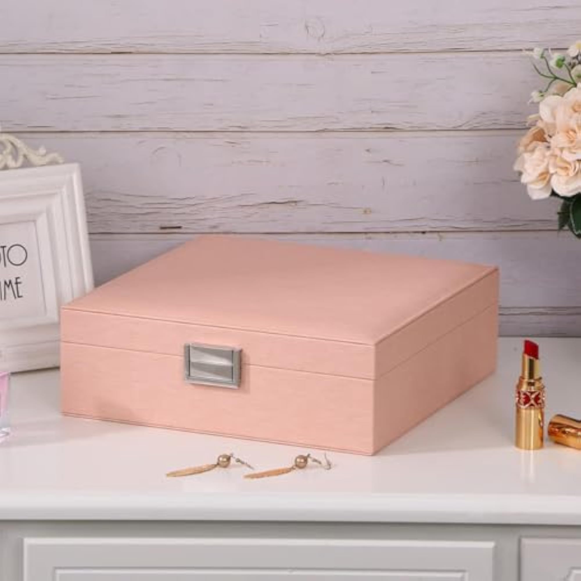 Portable Jewellery Organizer Box with Necklace Hook