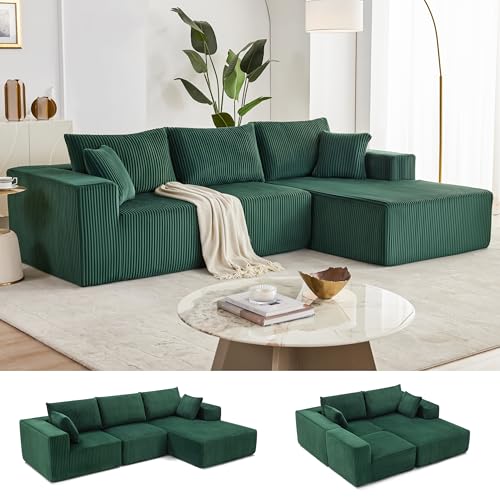 Weture 108” Modular Sectional Sofa, Cloud Sectional Couch with...