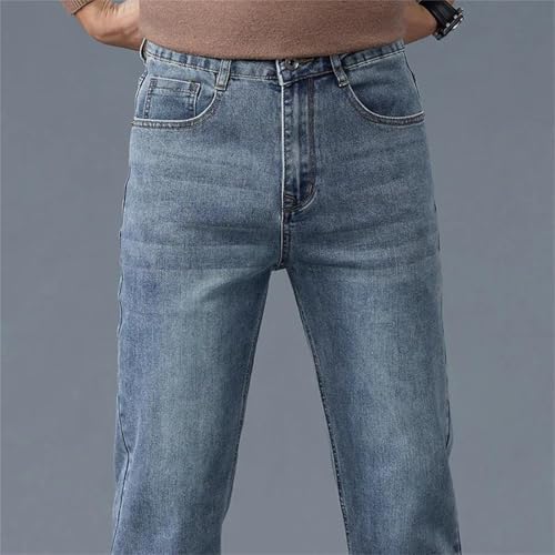 Men's Business Casual Jeans – Stretch Retro Washed Denim Pants, Plus Size Versatile Trousers for Any Occasion 6