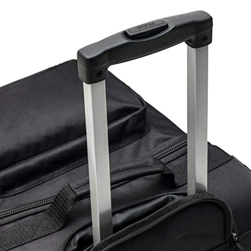 Skross Durable Rolling Double Wheeled Carry On Duffle Bag for Travel and Sports