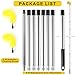 LrqzHsyl Gutter Cleaning Tools from The Ground - 10.5FT Adjustable Cleaner & Brush, No Ladder Needed | Rain Gutter Cleaning Tool Makes it Easy to Clean Leaves, Branches and Debris from Gutters