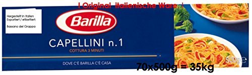 Barilla Capellini n.1 70 x 500g = 35kg