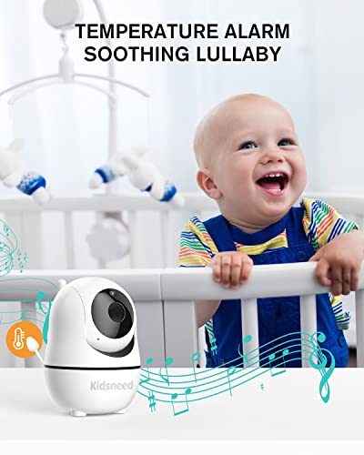 Kidsneed Baby Monitor - 3.5" Screen Video Baby Monitor with Camera and Audio - Remote Pan-Tilt-Zoom, Night Vision, VOX Mode, Temperature Monitoring, Lullabies, 2-Way Talk, 960ft Range - Image 7