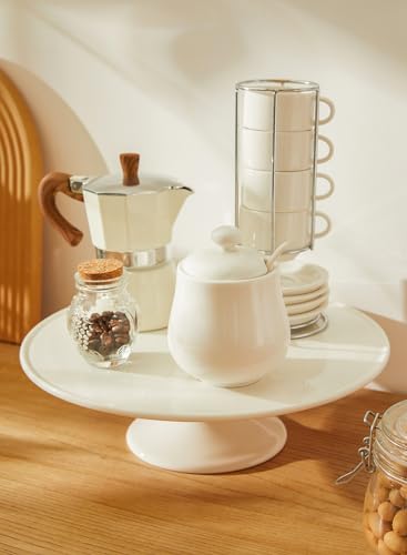 Sweese 12-INCH CAKE STAND 12-Inch Porcelain Cake Stand, Round Dessert Stand thumb #5