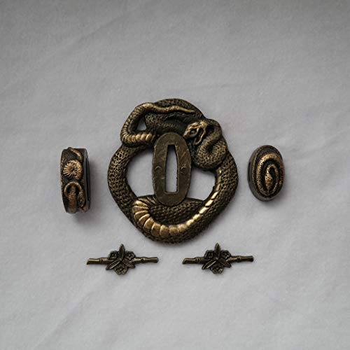 BOHIHYU Japanese Samurai Sword KOSHIRAE – TSUBA FUCHI KASHIRA MENUKI