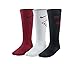 Nike 3 Pack Boys Graphic Cotton Cushioned Crew w/ Moisture Mgt Socks Red/White/Black Youth Medium