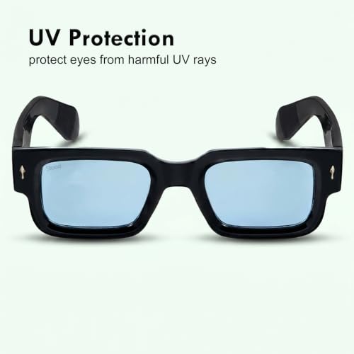 Image of Stood Bold Sunglasses |Chunky Square | Full Rim | UV Protected | Shiny | Medium | Men & Women | SG-STD0014