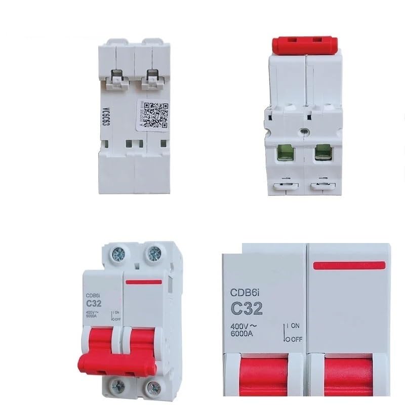 Disjoncteur miniature MCB 6KA type C triphasé 3P 6A pour circuit électrique 400V