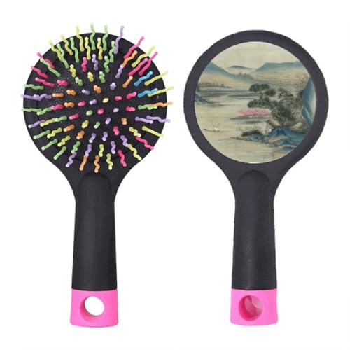 Brosse à cheveux Hills motif bateau chinois pour démêler en douceur le matin