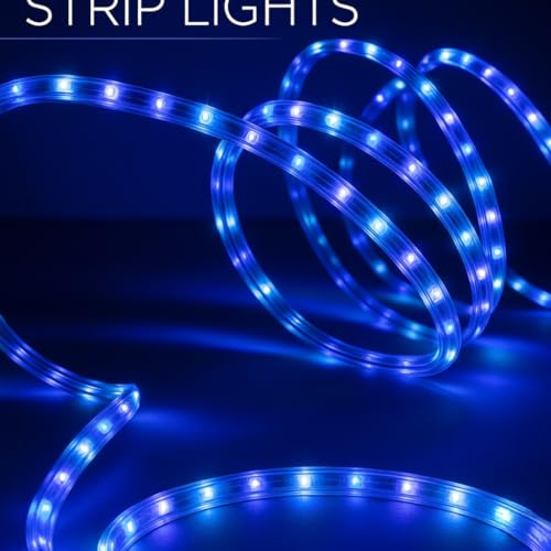 Image of V.E.S.P.A SMD LED Strip Lights Waterproof Lighting for Home Wall Decor & Interior Decoration | Perfect for Diwali Lighting | | Wedding | Events | Strip Lights | (Blue, 21 Meter)