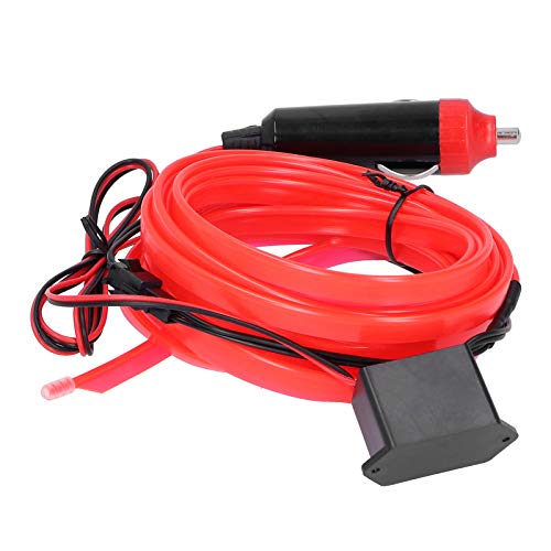 Luces LED Coche Interior Rojo 5m Solución de Iluminación Tenue para Mechero