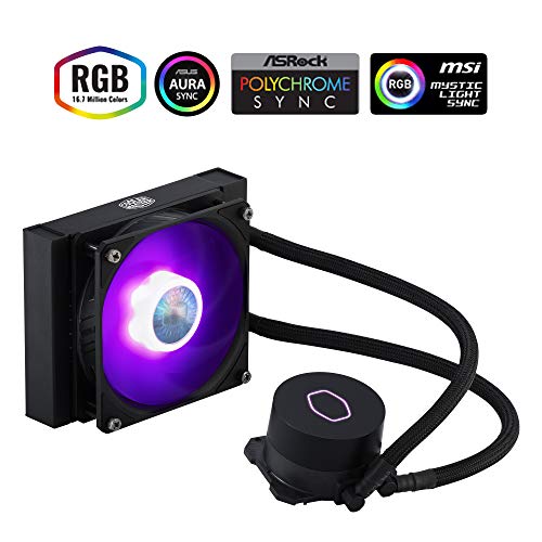 Cooler Master MasterLiquid ML120L V2 RGB Dissipatore CPU a Liquido – Illuminazione Effetti Luminosi, Pompa 3a Generazione, Ottimo Radiatore e Ventola SickleFlow da 120 mm