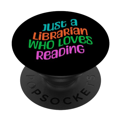 Bibliotecario inspirador "Solo un bibliotecario que ama la lectura" PopSockets PopGrip Intercambiable