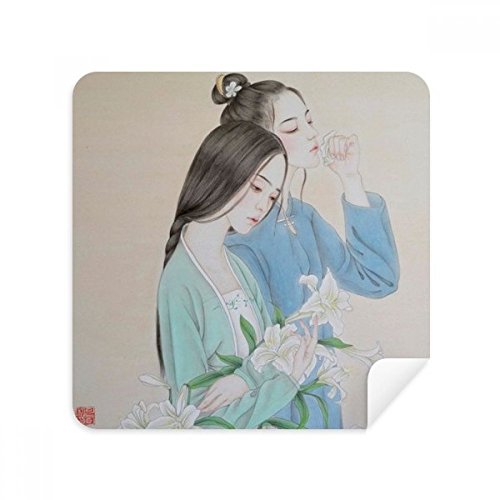 Peinture chinoise sur chiffon de nettoyage pour verres et téléphones
