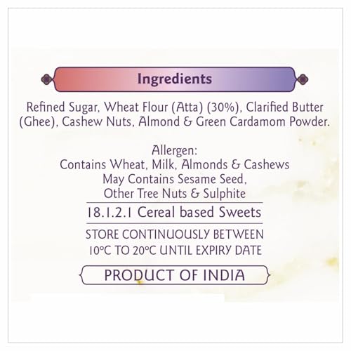 Image of Haldiram's Nagpur Atta Ladoo 250g � Made with whole wheat flour, jaggery and ghee, this is a wholesome traditional treat