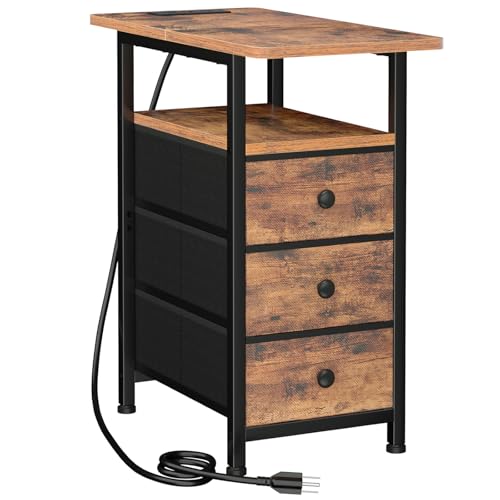 AMHANCIBLE End Tables with Charging Station