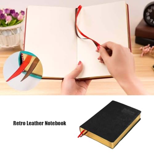 Journal en cuir vintage A5 avec 600 pages vierges pour manuscrit