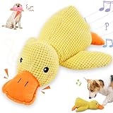 Koujut 2025 Upgraded Dog Toys for Aggressive Chewers, New Duck Dog Toys for Large Dogs, Puppy Toys Indestructible for Large Medium Small Dogs (Yellow, M-8.66 * 9.87in)