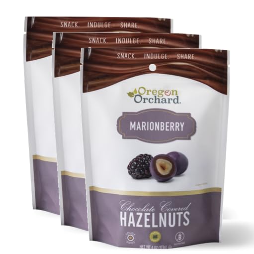 Oregon Orchard Marionberry Hazelnuts, 4 oz (Pack of 3