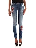 guess starlet skinny jeans  Guess Damen Starlet Slim Jeans, Mehrfarbig (Kale Embroidery), 38 (Herstellergröße: 26)