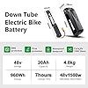 Yose Power Ebike Battery 48V 20Ah Down Tube for Max 1500W E-Bike Motor, Electric Bicycle Lithium-Ion Battery, USB Output, Safe Lock, Led Indicator Light, with Base and Charger #1