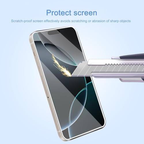 Image of Ailun [3 Pack] iPhone 16 Pro Max Screen Protector [6.9 inch] with Installation Frame, Tempered Glass, Sensor Protection, Dynamic Island Compatible, Case Friendly