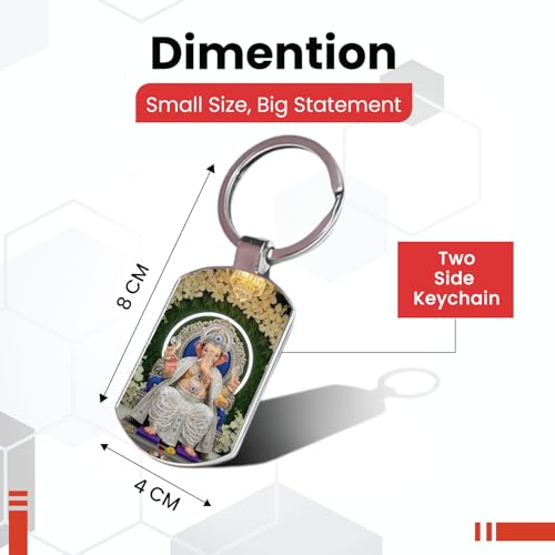 Image of Premium Printed Metal Keychain for Men & Women | High-Definition Artwork Print | Durable Key Ring for Car, Bike, Home & Office Keys | Stylish Decorative Key Holder Gift