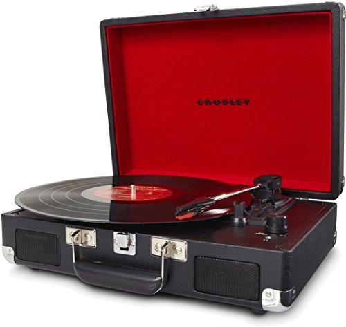 Crosley Cruiser Platine Vinyle Portable Style Mallette avec 3 vitesses, Haut-Parleurs Stéréo Intégrés (Prise UK) – Noir - Les Beatles, Paul McCartney, John Lennon, RIngo Starr, George Harrison Crosley Cruiser Platine Vinyle Portable Style Mallette avec 3 vitesses, Haut-Parleurs Stéréo Intégrés (Prise UK) - Noir – Image 3