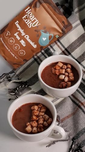 Image of Hearty Eats Everyday Chocolate Iron Mix | Thick & Chocolatey Drink Milk Mix | Vegan, Gluten-Free & No Preservatives Ready in 2 minutes