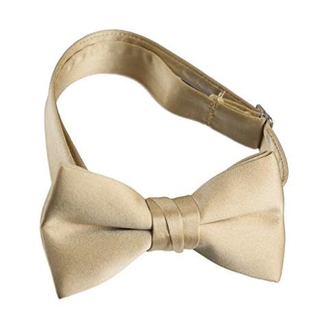 Tuxedo Park Classic Pre-Tied Bow Tie Formal Tuxedo for Toddlers and Boys, Antique Gold (Antique Gold) Cover