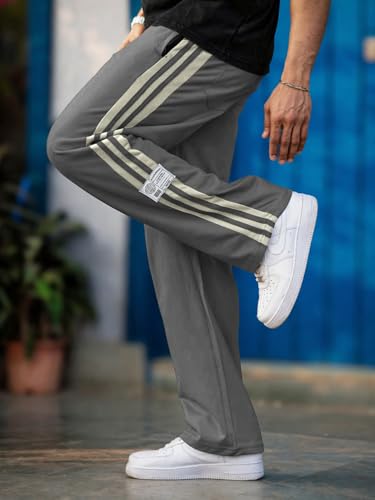 Image of Maniac Mens Colorblock Biscuit and Brown Color Baggy Fit Pant