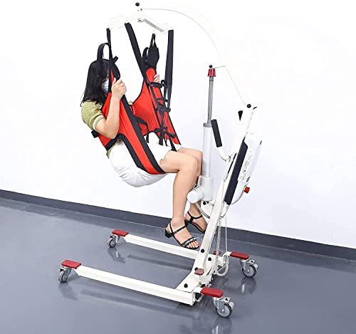Hoyer Lift Sling, Medical Patient Lift Slings with Commode Cutout, Four Point Support Shower Sling Toileting Lift Sling for Elderly, Transfer Sling Bariatric Disabled Home Use or Medical Use (M) - Thumbnail 4