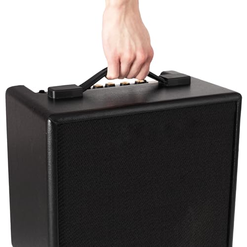 PATIKIL Reemplazo de Asa de Correa de 9.5 Pulgadas, 2 Piezas de Asa de Correa de Goma para Altavoces Amplificadores Con Tapas de Extremo Metálicas Y Accesorios de Hardware, Negro - imagen 5