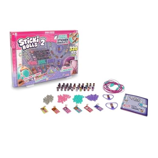 Sky Castle Sticki Rolls Sticki Station S2, Wearable Shareable Stickers, Ultimate DIY Sticker Jewellery Kit, Bracelets and Necklaces