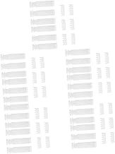 Garneck 30 Conjuntos De Polia De Cortina Cortinas Brancas Cortinas Brancas Kit De Reparo De Persianas Verticais Transportador De Reparo De Persianas Verticais Hastes Brancas Para