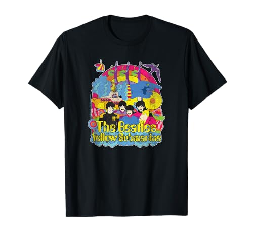 Los Beatles - Submarino Amarillo Vintage Camiseta